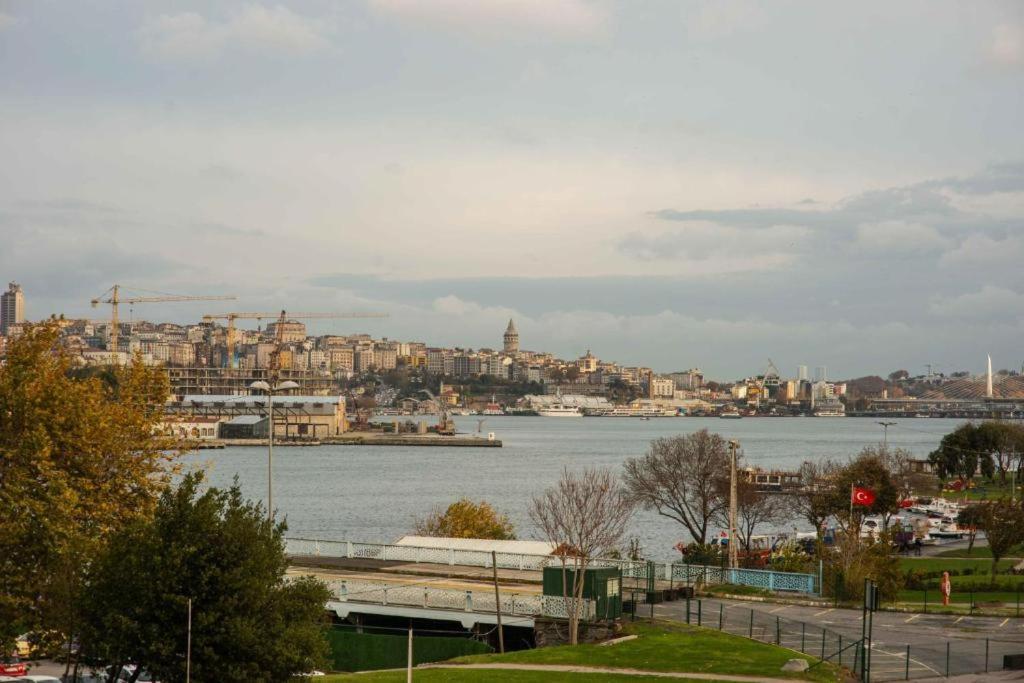 Waterfront Apartment By The Tram - Terrace With Dome & Golden Horn View In Fatih 伊斯坦布尔 外观 照片