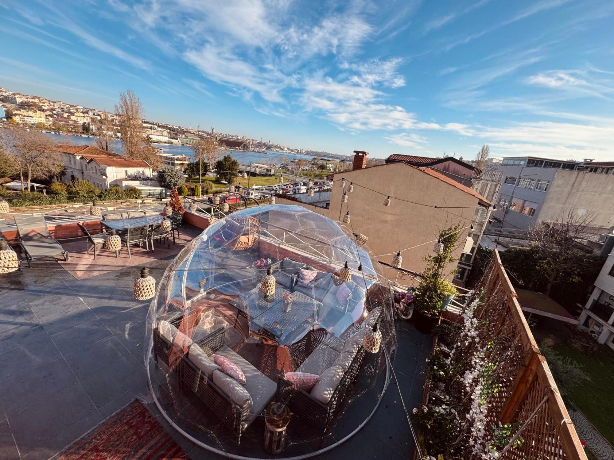 Waterfront Apartment By The Tram - Terrace With Dome & Golden Horn View In Fatih 伊斯坦布尔 外观 照片