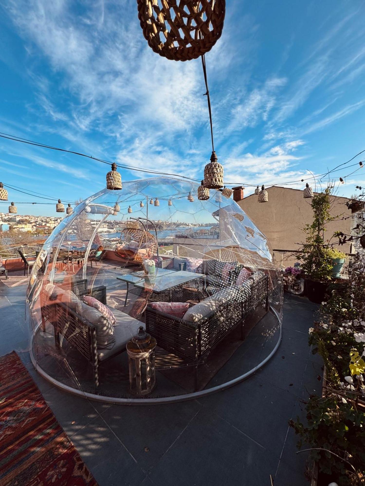 Waterfront Apartment By The Tram - Terrace With Dome & Golden Horn View In Fatih 伊斯坦布尔 外观 照片