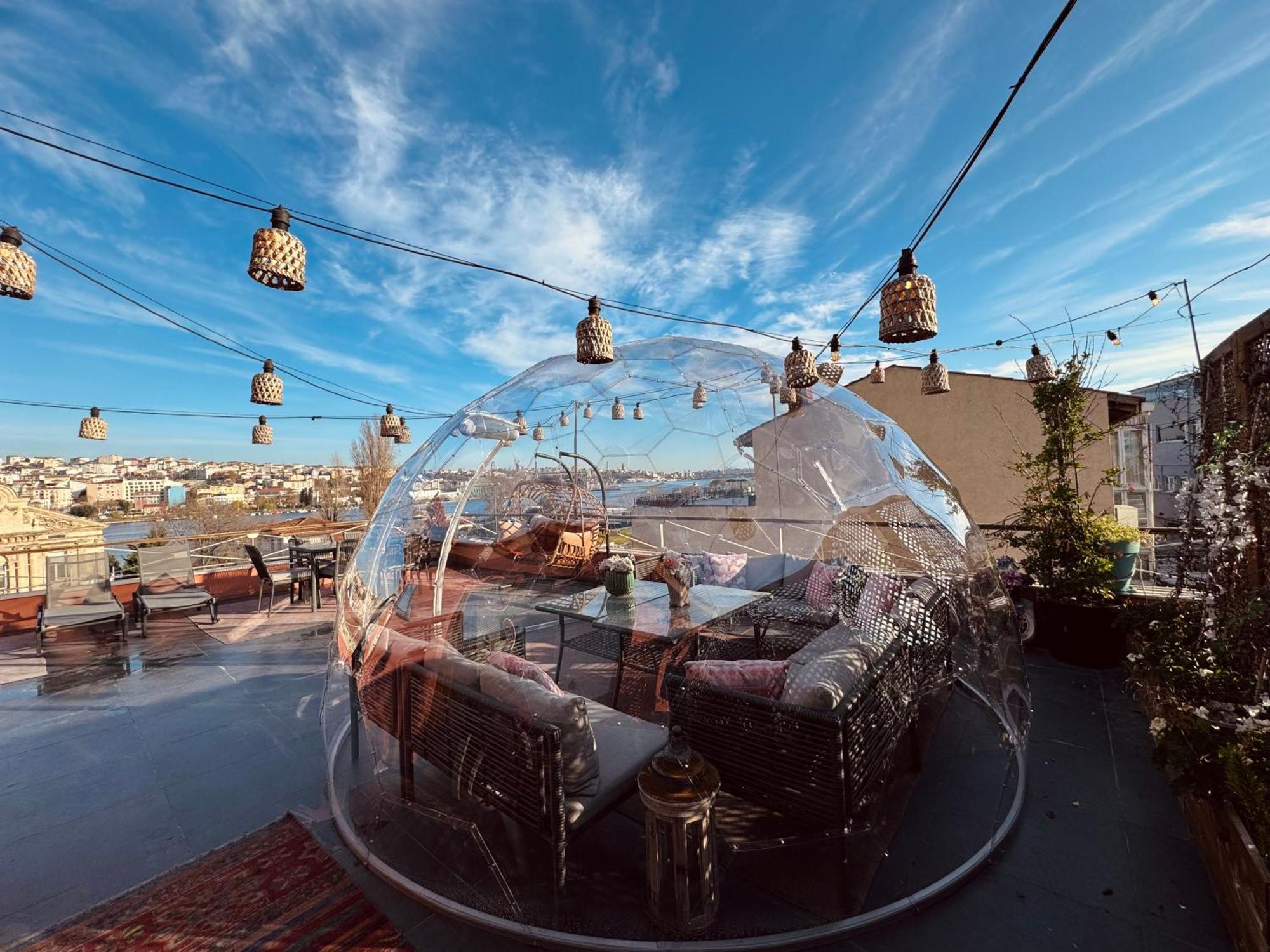 Waterfront Apartment By The Tram - Terrace With Dome & Golden Horn View In Fatih 伊斯坦布尔 外观 照片