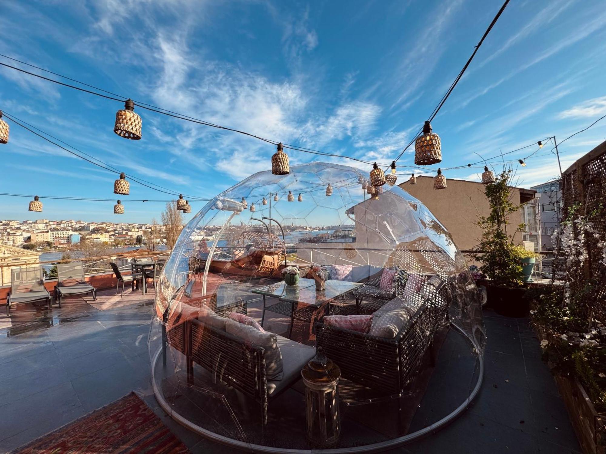 Waterfront Apartment By The Tram - Terrace With Dome & Golden Horn View In Fatih 伊斯坦布尔 外观 照片