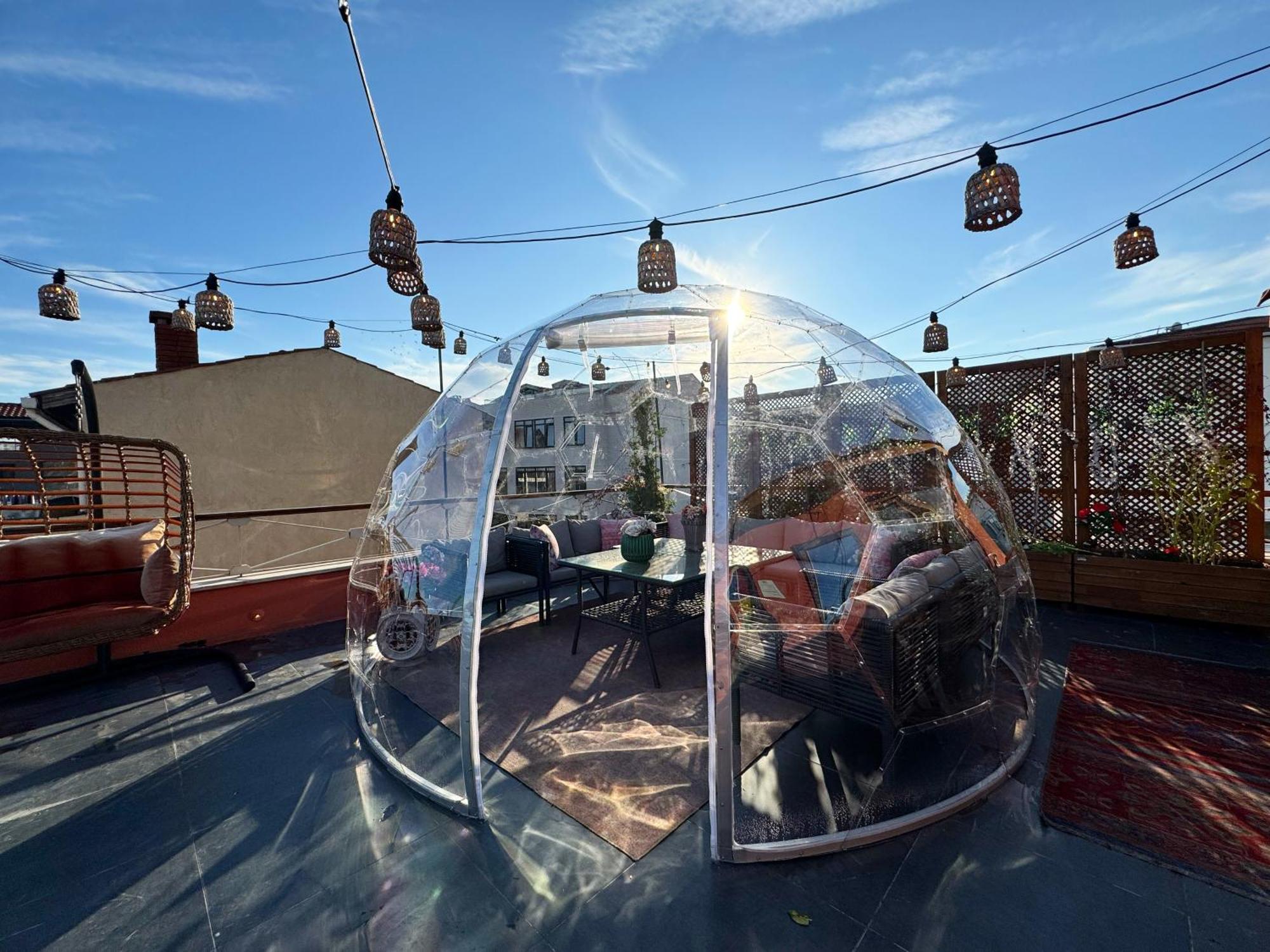 Waterfront Apartment By The Tram - Terrace With Dome & Golden Horn View In Fatih 伊斯坦布尔 外观 照片