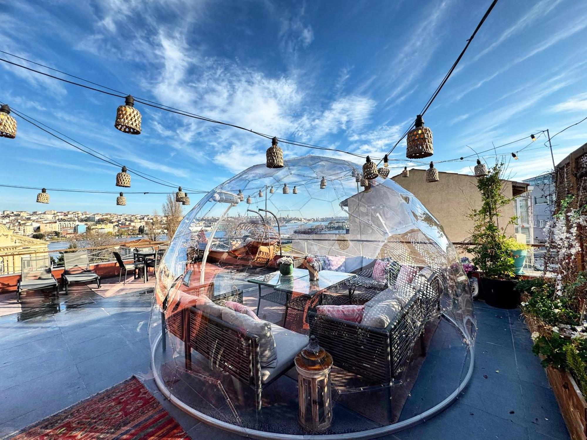Waterfront Apartment By The Tram - Terrace With Dome & Golden Horn View In Fatih 伊斯坦布尔 外观 照片